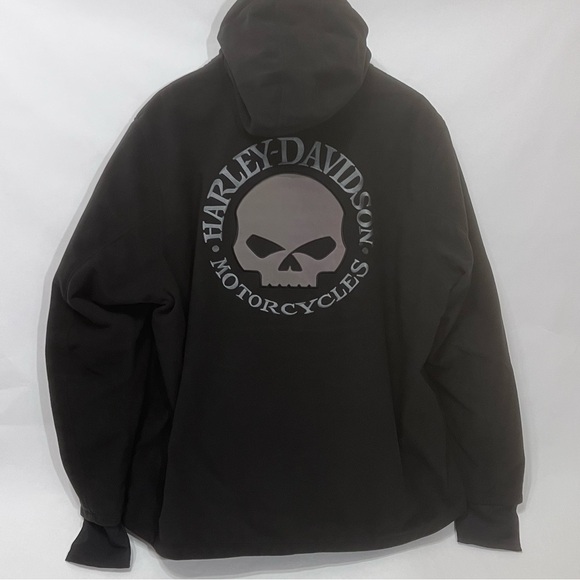 Harley Davidson Cross Roads II Willie G Skull Fleece Jacket - Picture 1 of 15
